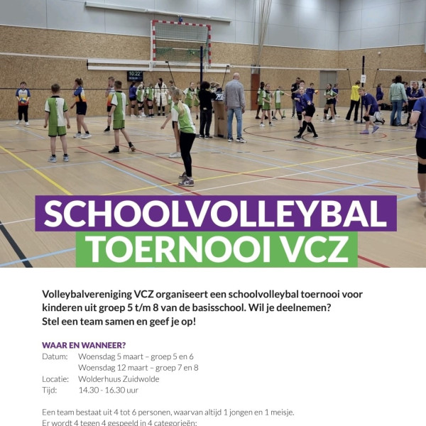 Schoolvolleybaltoernooi VCZ